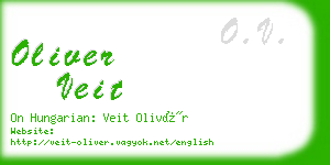 oliver veit business card